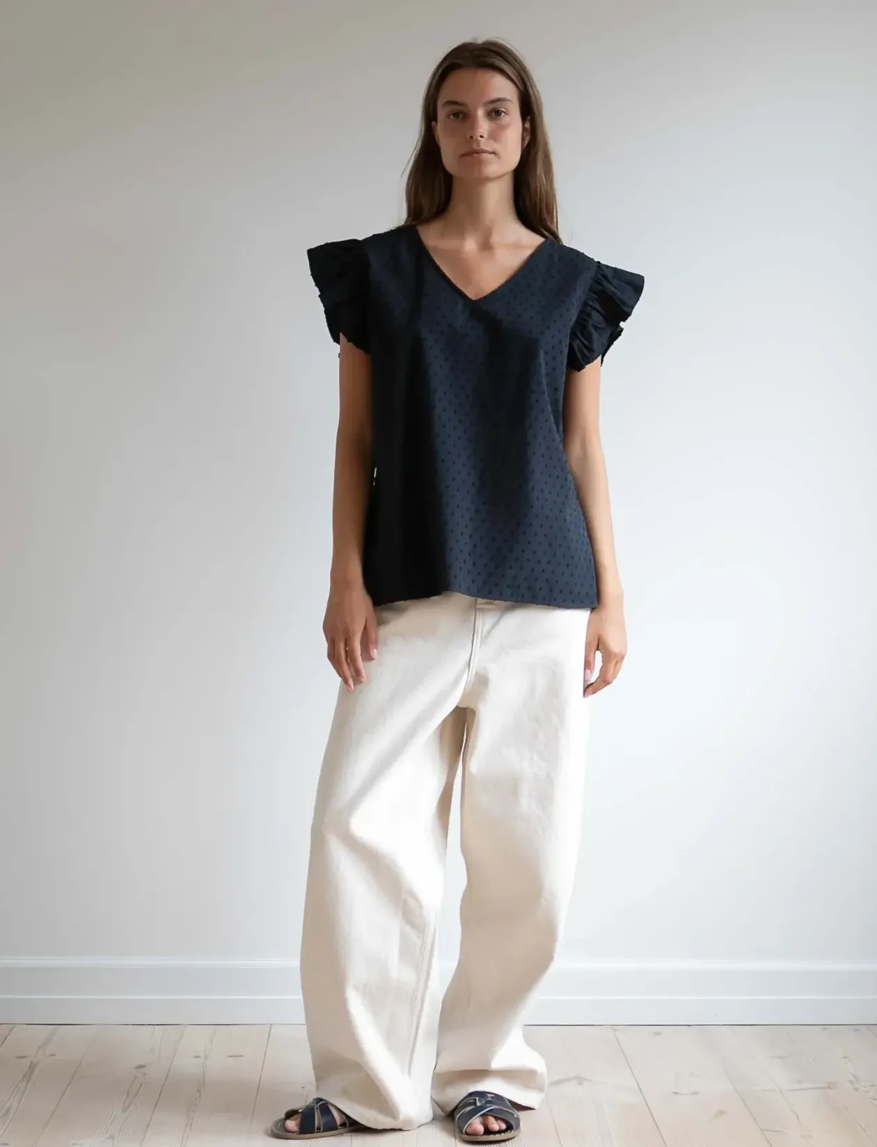 EVELYN JEANS - Brede jeans
