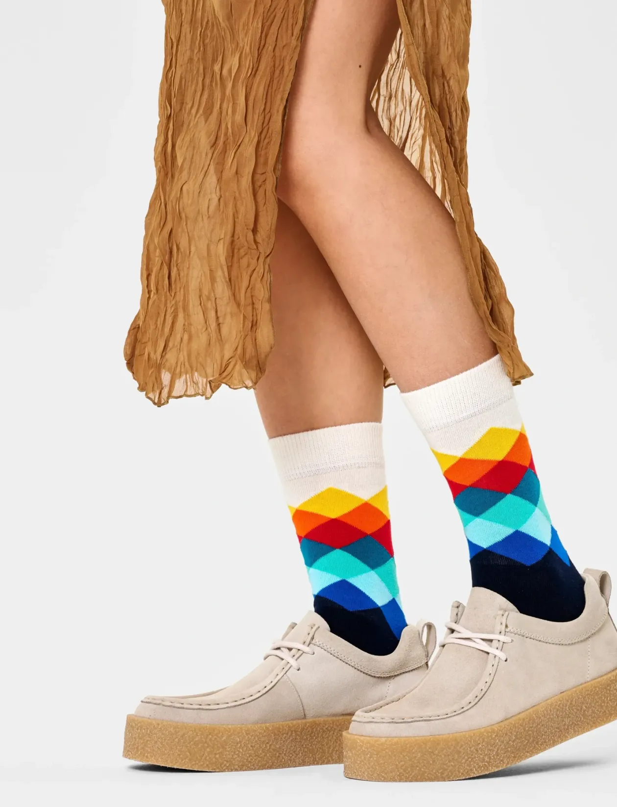 Faded Diamond Sock - Sokker