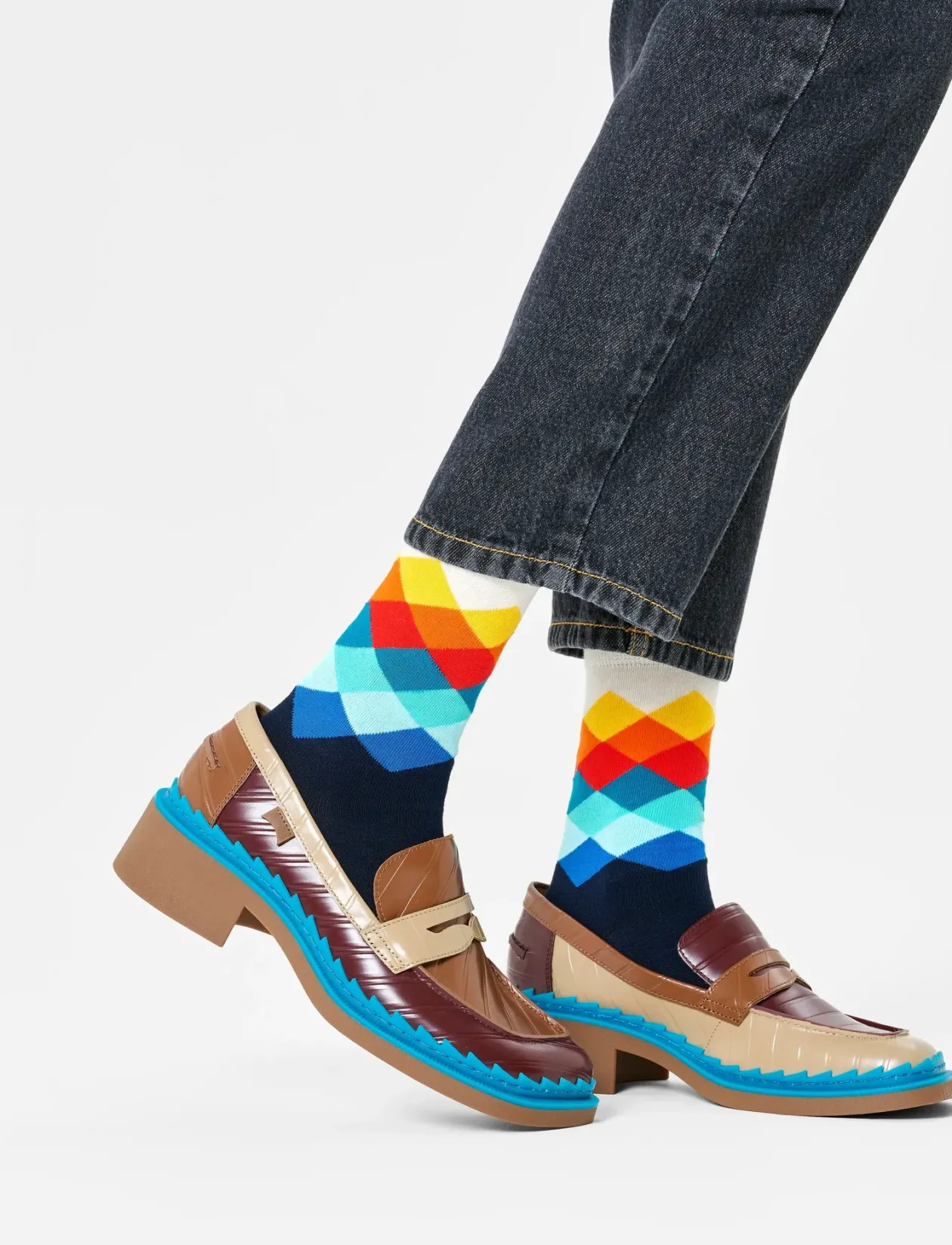 Faded Diamond Sock - Sokker