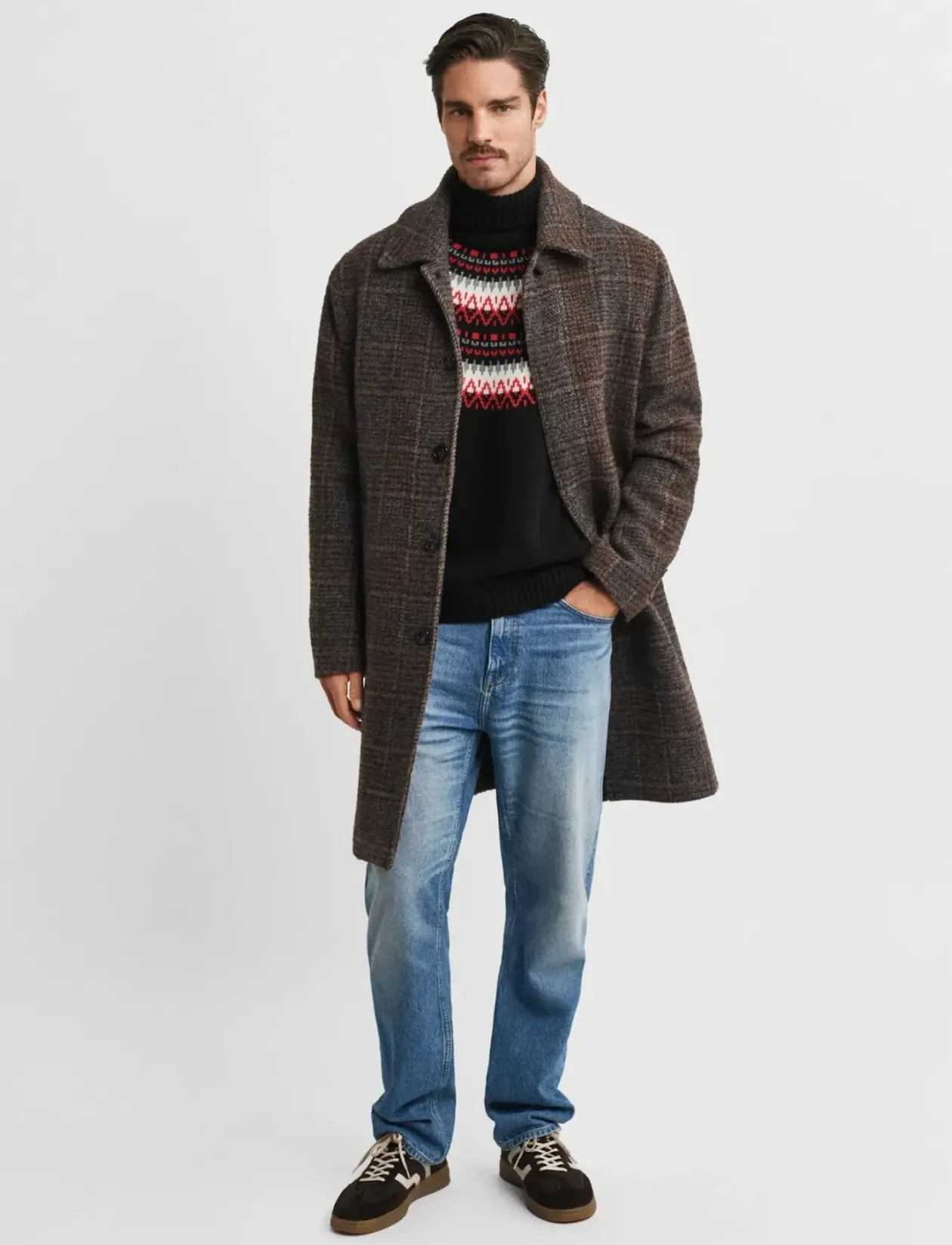 FAIR ISLE TURTLENECK - Rullekraver