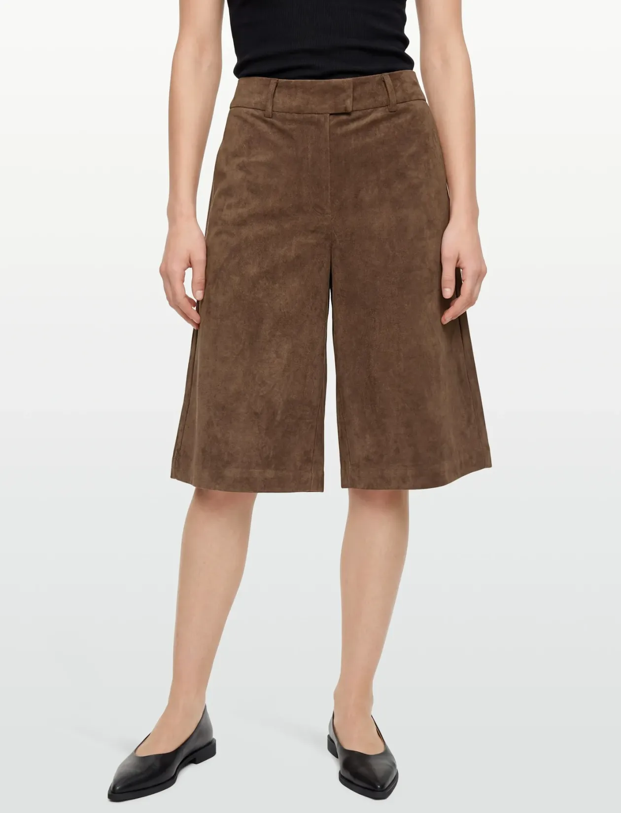 Faux suede shorts - Casual shorts