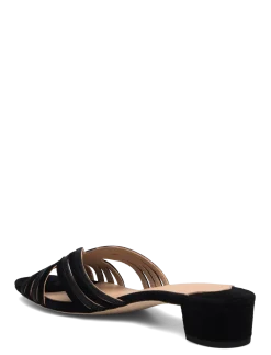 Fay Suede & Leather Multistrap Sandal - Mules med hæle