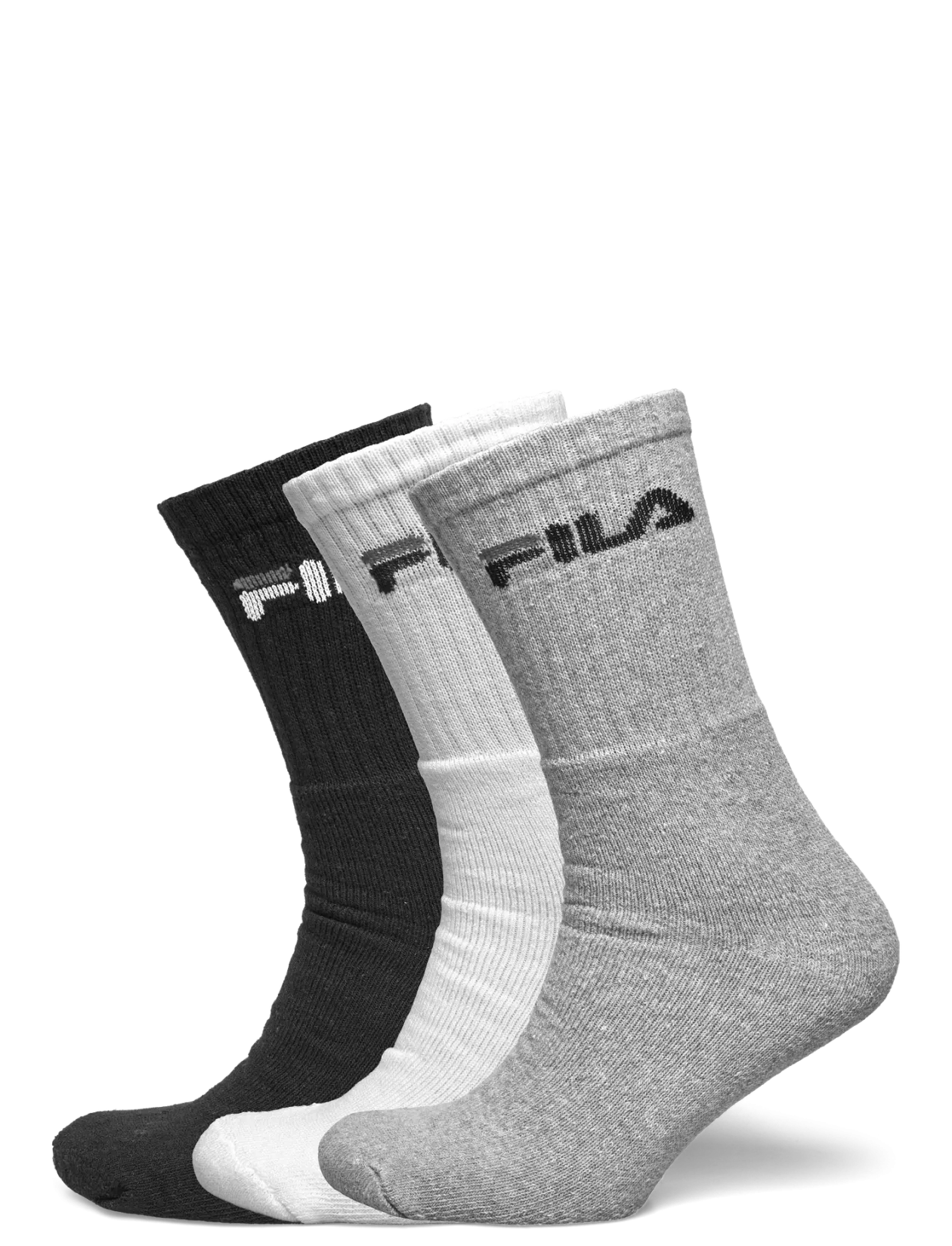 FILA 3pk Tennis Crew Logo Terry Soc - Strømper