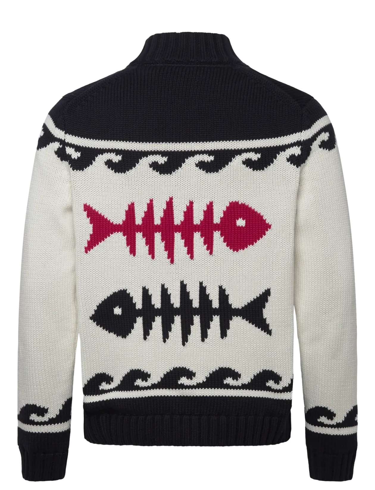 Fishbone Knitted Zip Jacket - Fullzip strik