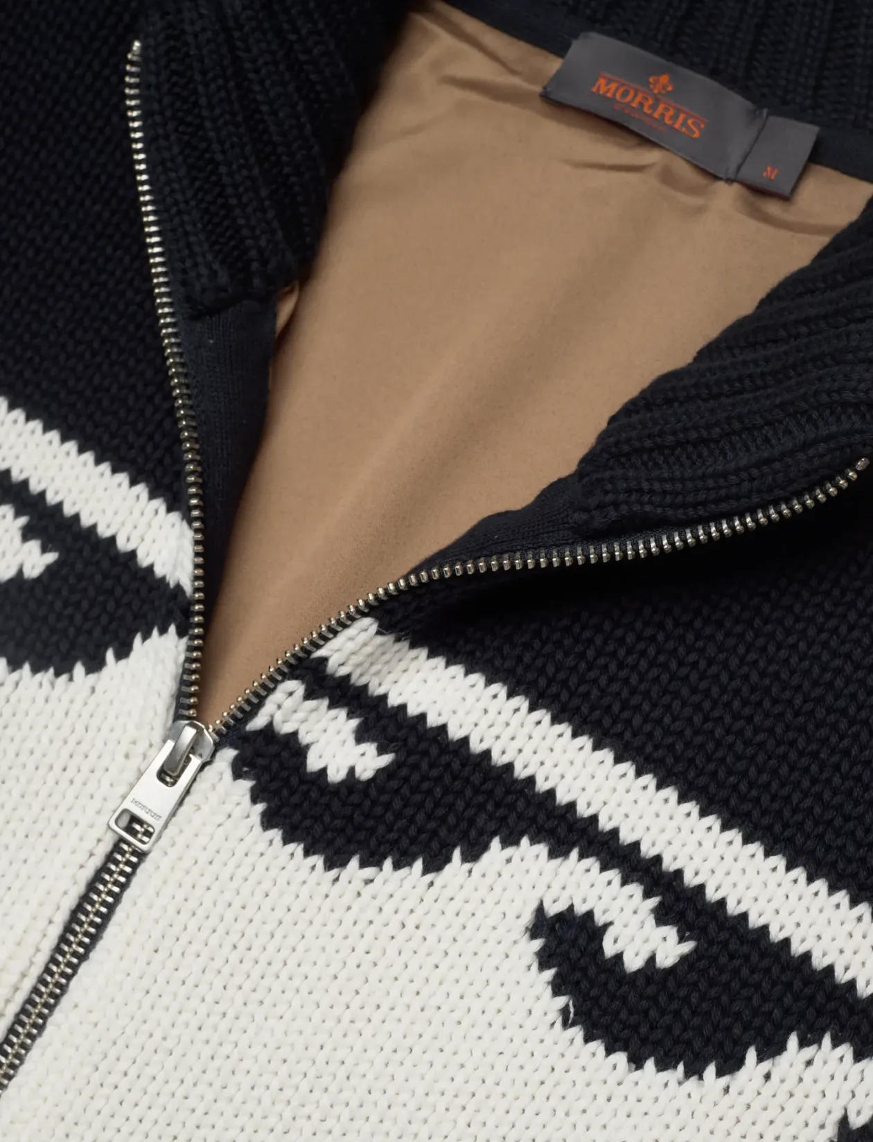 Fishbone Knitted Zip Jacket - Fullzip strik