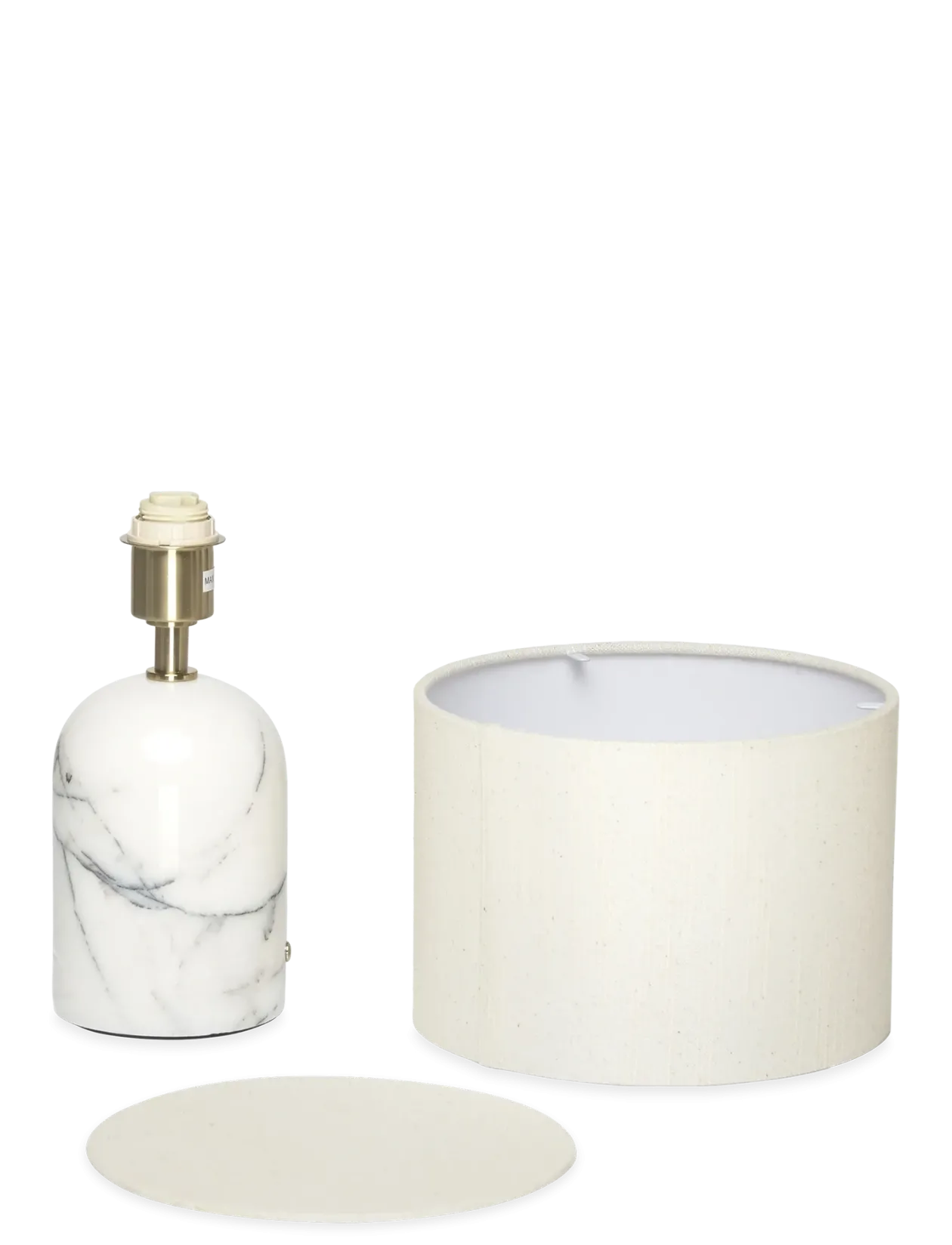 Flair Mini Table Lamp white-black marble base - Bordlamper