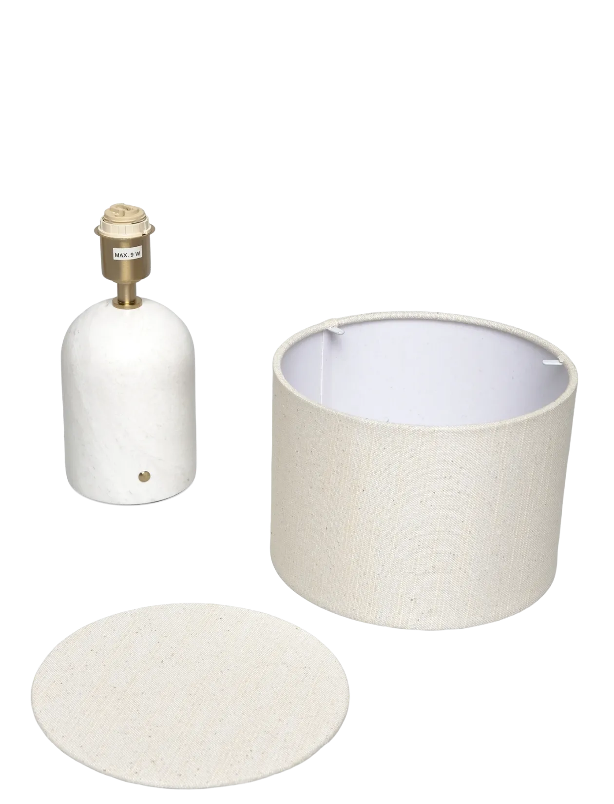 Flair Mini Table Lamp white marble base - Bordlamper