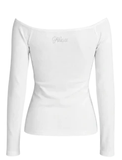 Fleek1 Off-Shoulder Long Sleeve Rib - Langærmede T-shirts