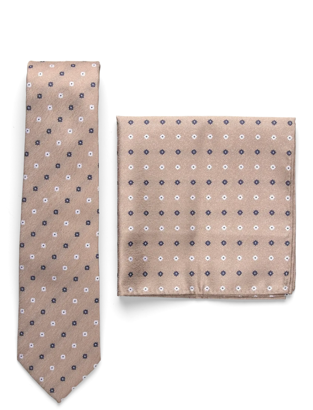Floral Tie & Pocket Square Set - Slips