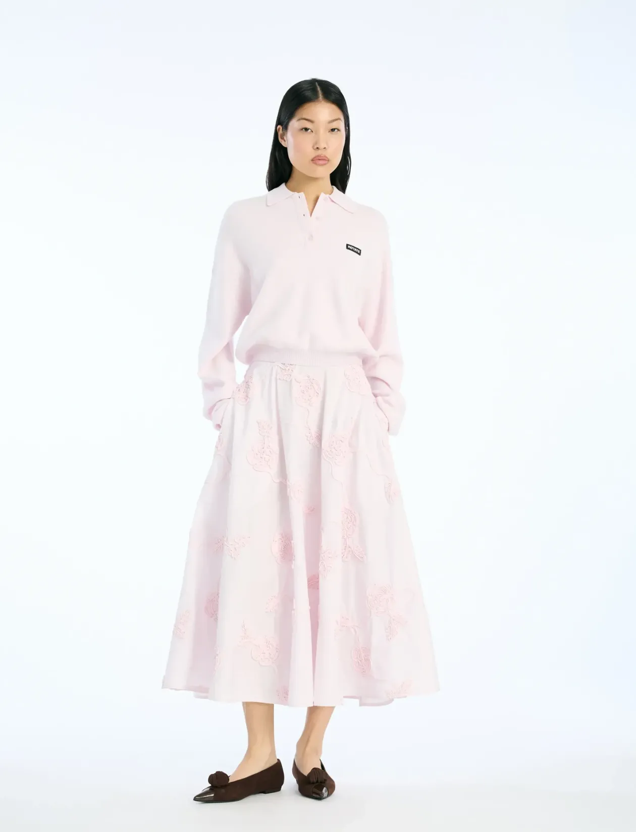 FLOWER MAXI SKIRT - Maxi nederdele
