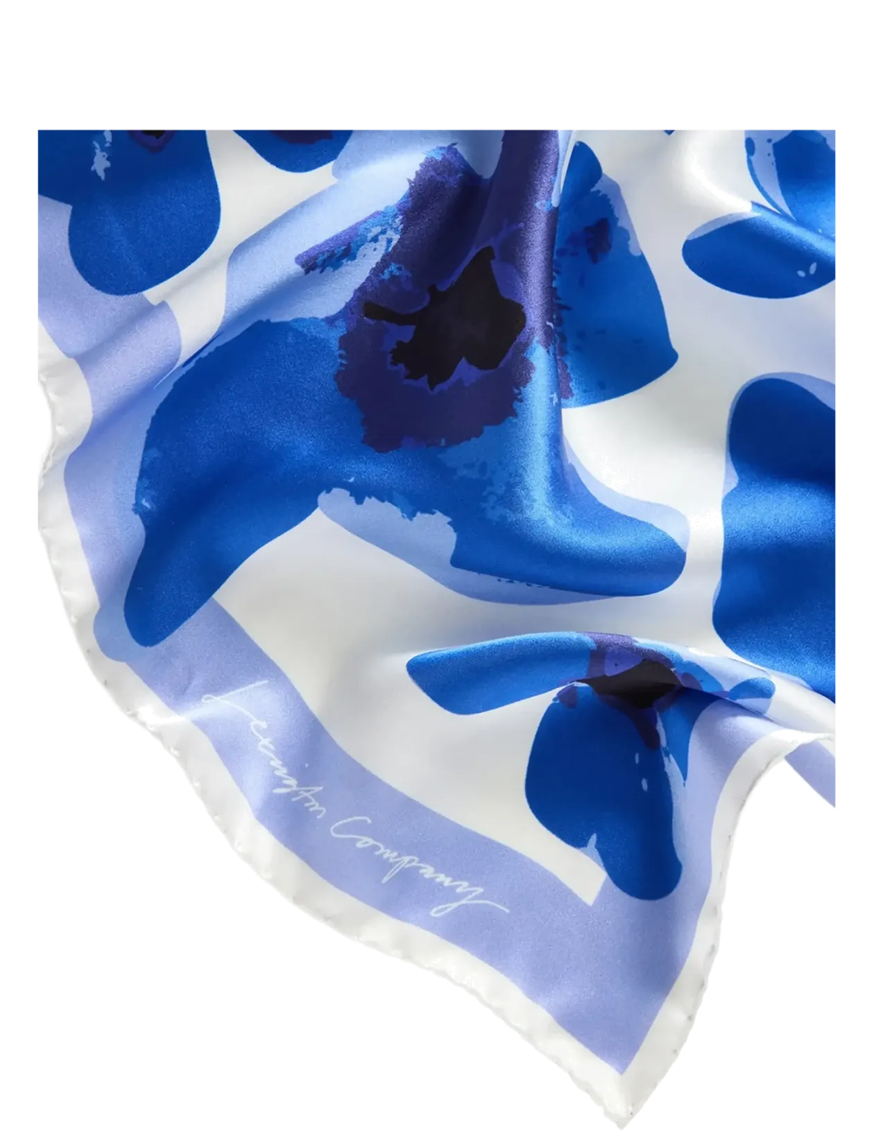 Flower Printed Silk Scarf - Tynde tørklæder