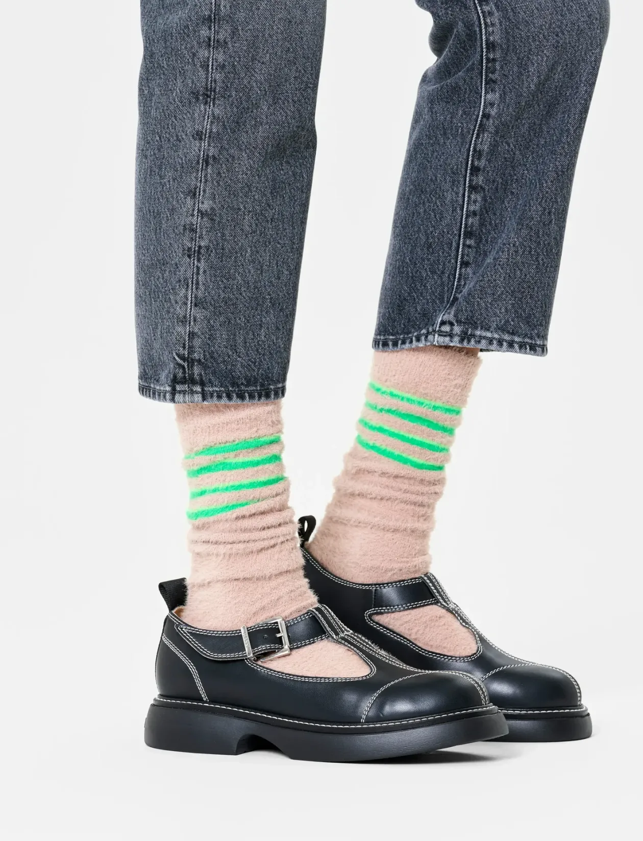 Fluffy Slouch Sock - Sokker