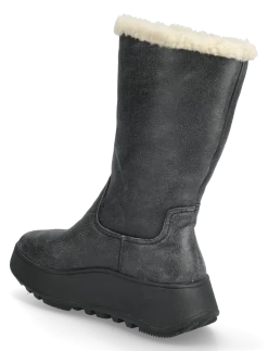 F-MODE DOUBLE-FACED SHEARLING FLATFORM CALF BOOTS - Varmforede sko
