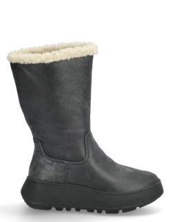 F-MODE DOUBLE-FACED SHEARLING FLATFORM CALF BOOTS - Varmforede sko