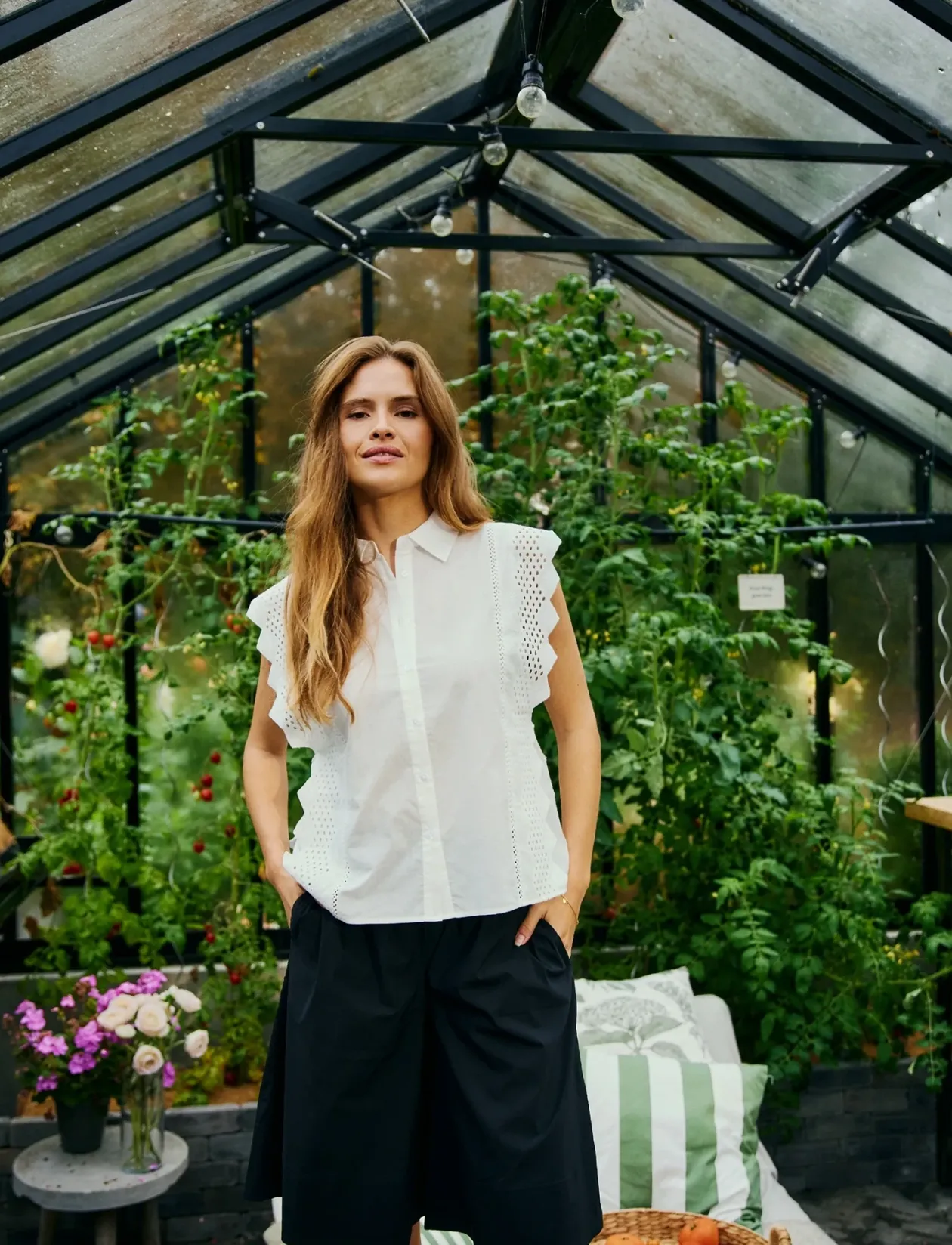 FQBINA-BLOUSE - Ærmeløse bluser