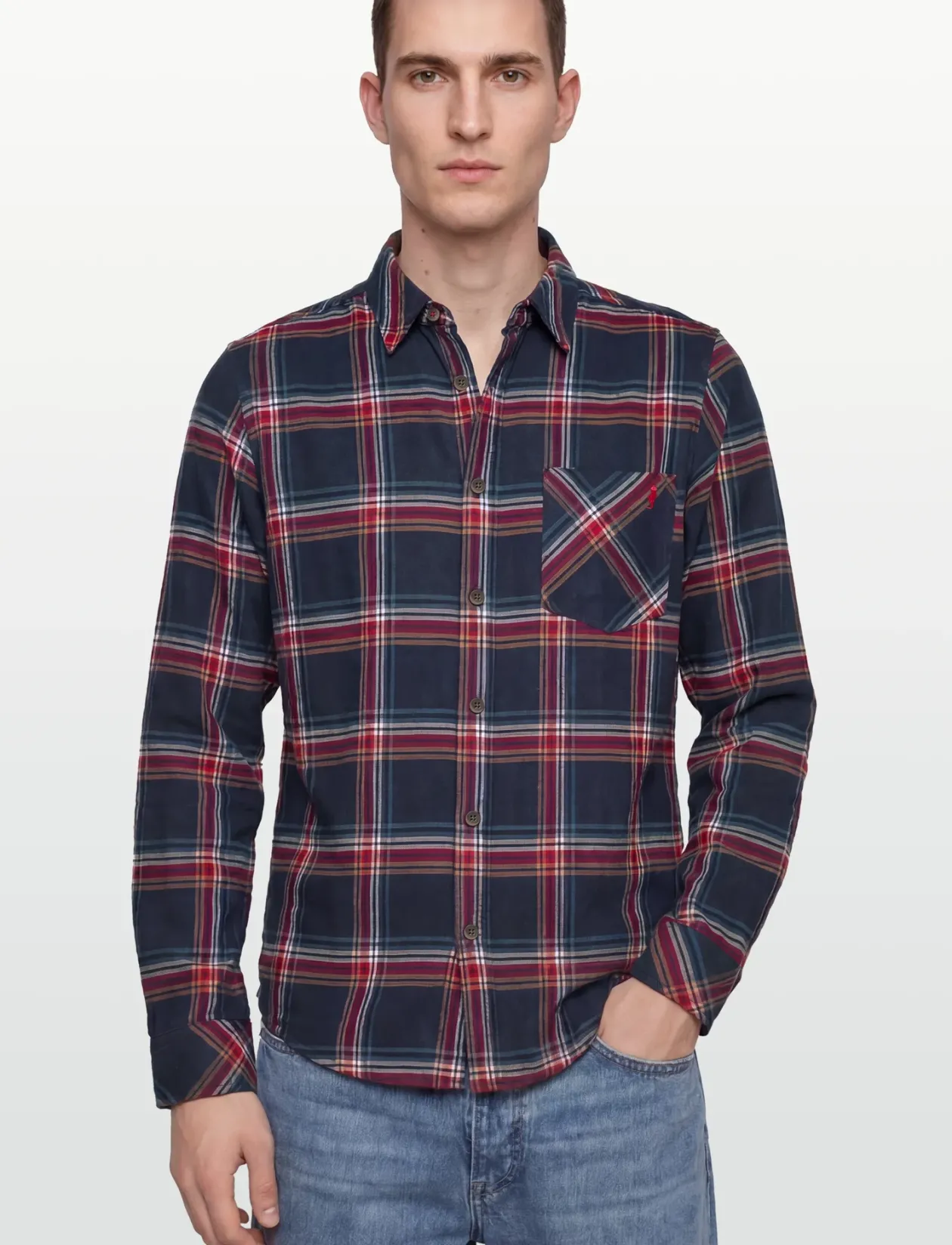 FRANCK REG COT PE MCS M SHIRT - Flannel-skjorter