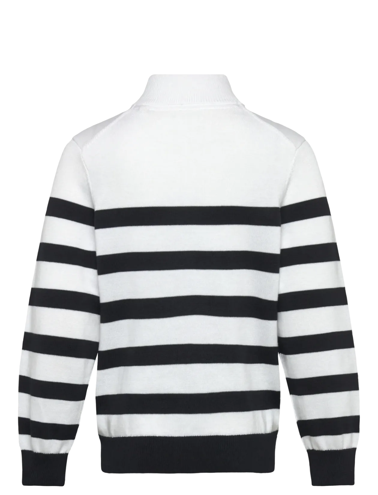 Gant Knitted Breton Stripe Zip Funnel - Trøjer
