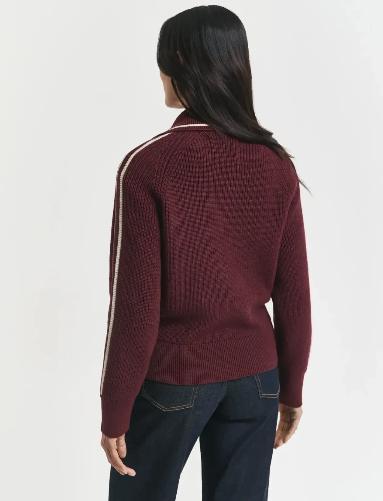 GANT VARSITY ZIP CARDIGAN - Cardigans