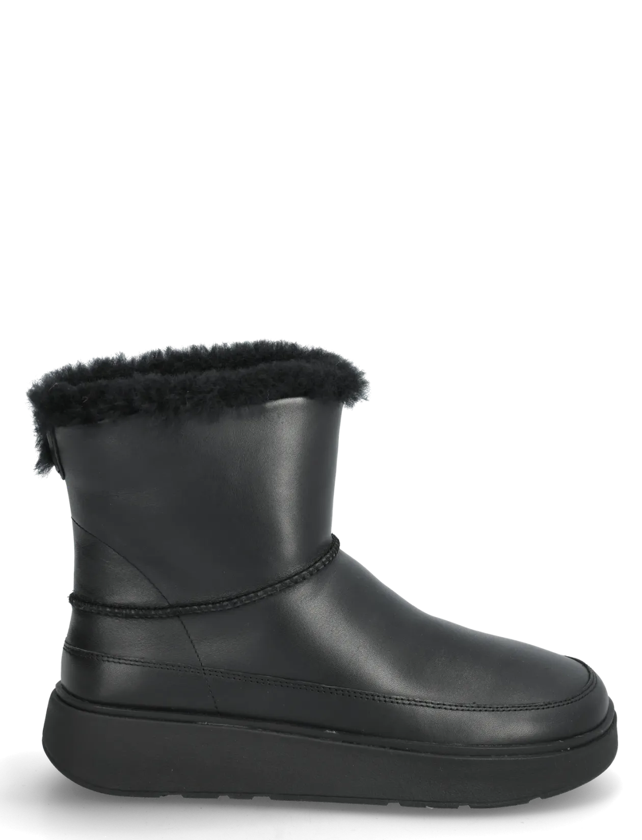 GEN-FF MINI SHEARLING-LINED LEATHER BOOTS - Flade ankelstøvler