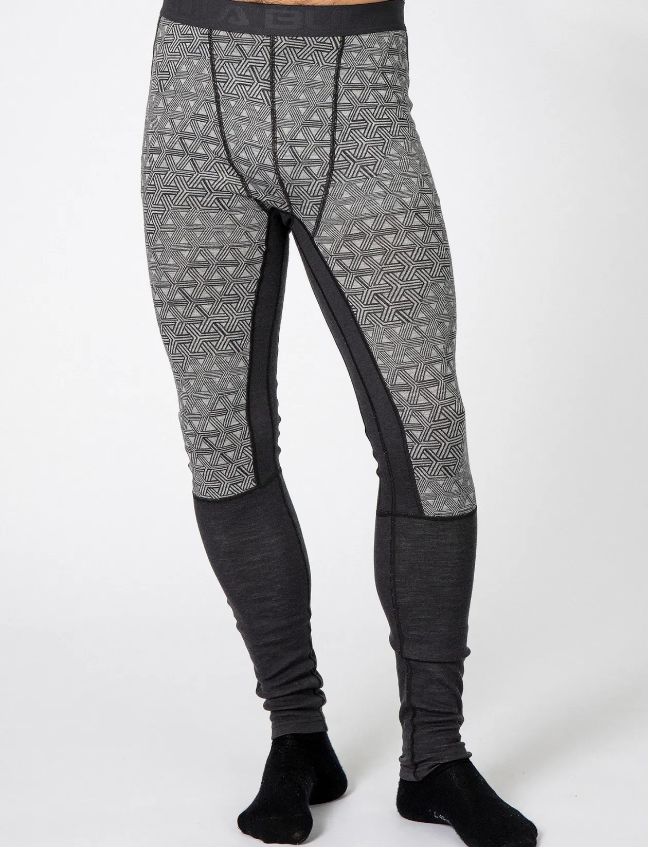 Geo Merino Wool Pants - Termoleggings