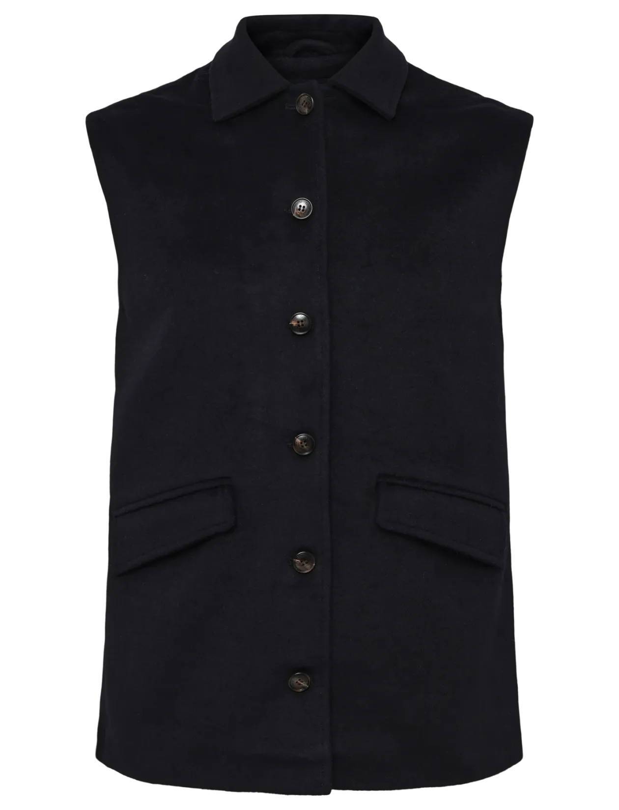 Gigi Wool Blend Vest - Blazere