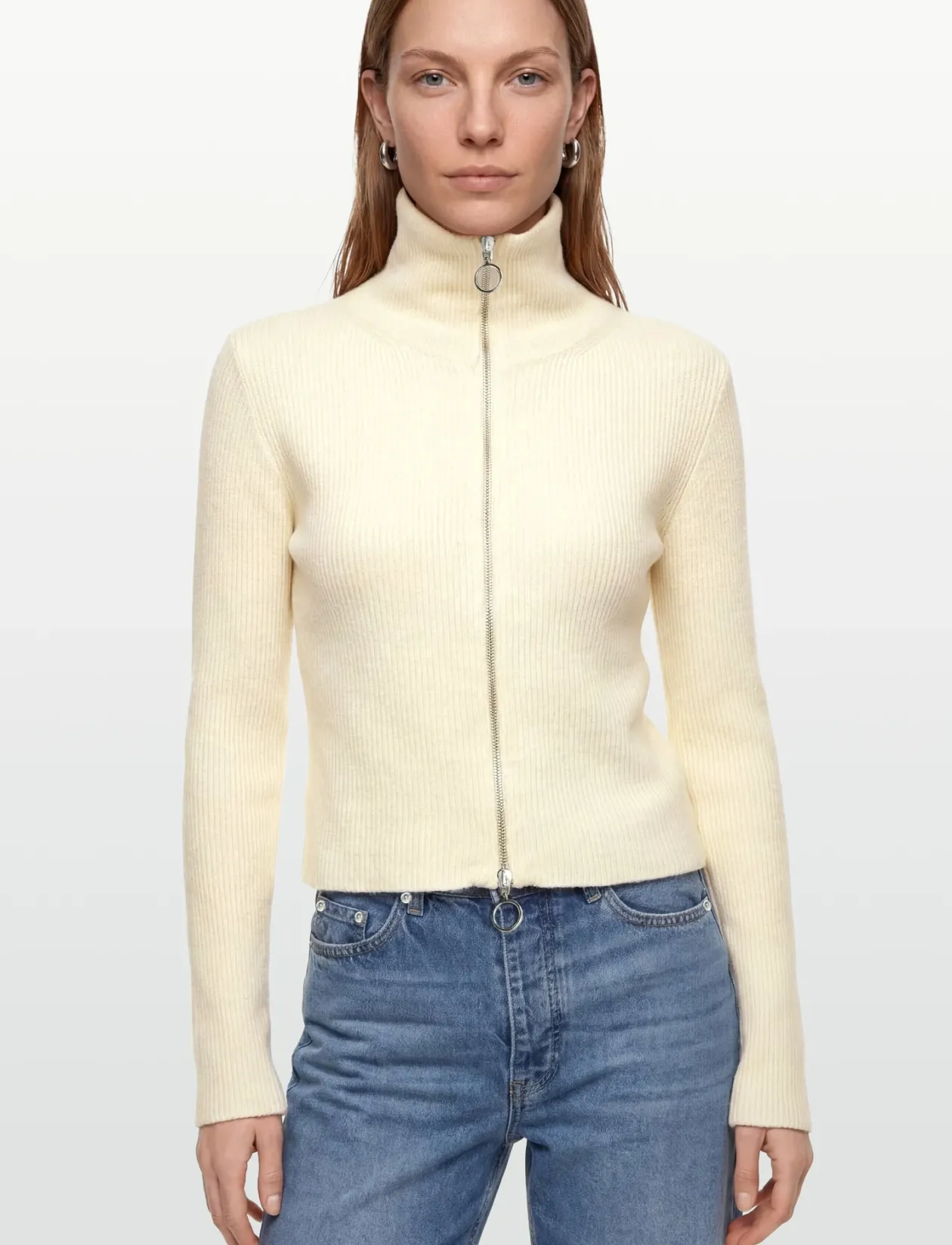 Glacier1 Zip Knit - Crop tops
