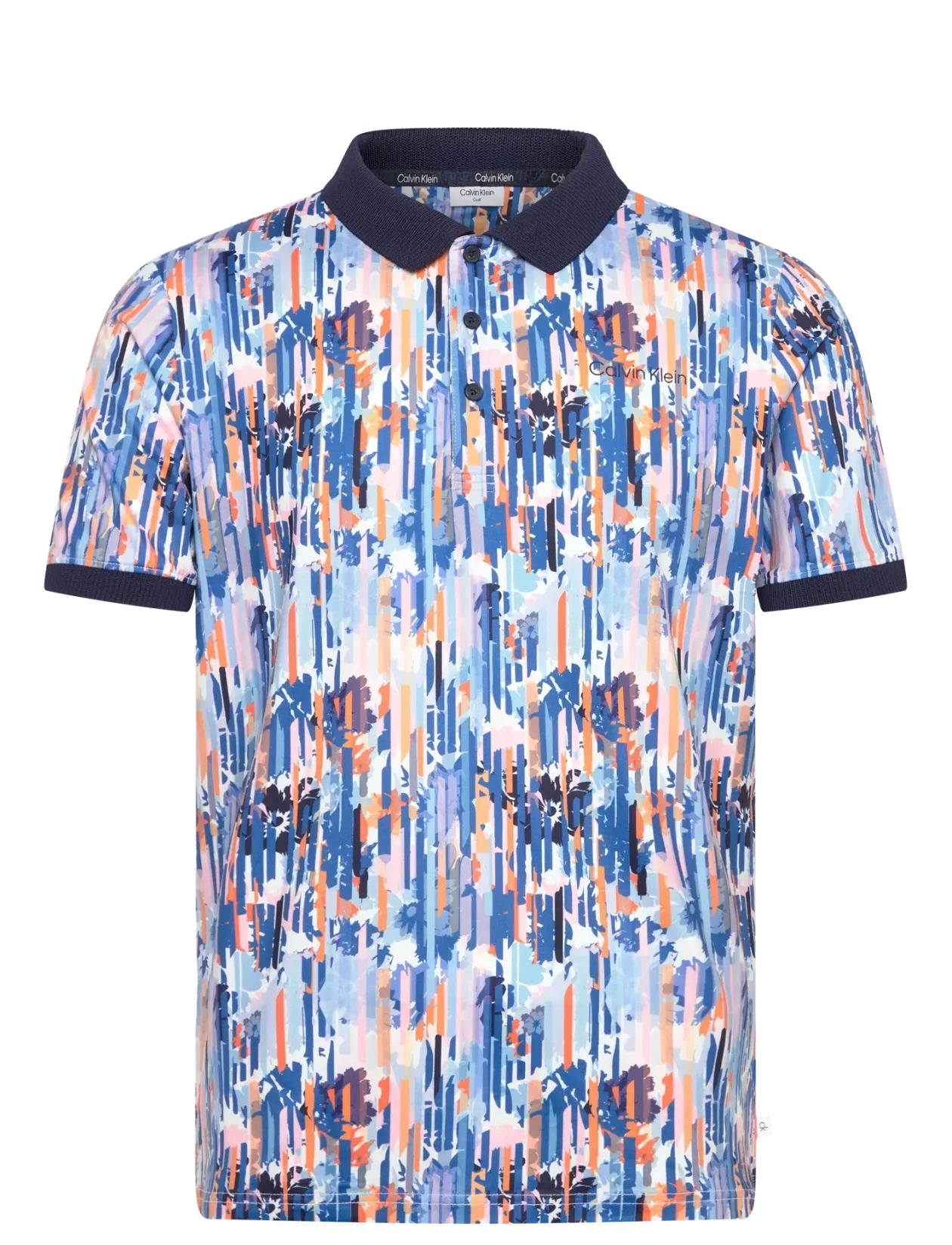 GLITCH PRINT POLO - Kortærmede poloer