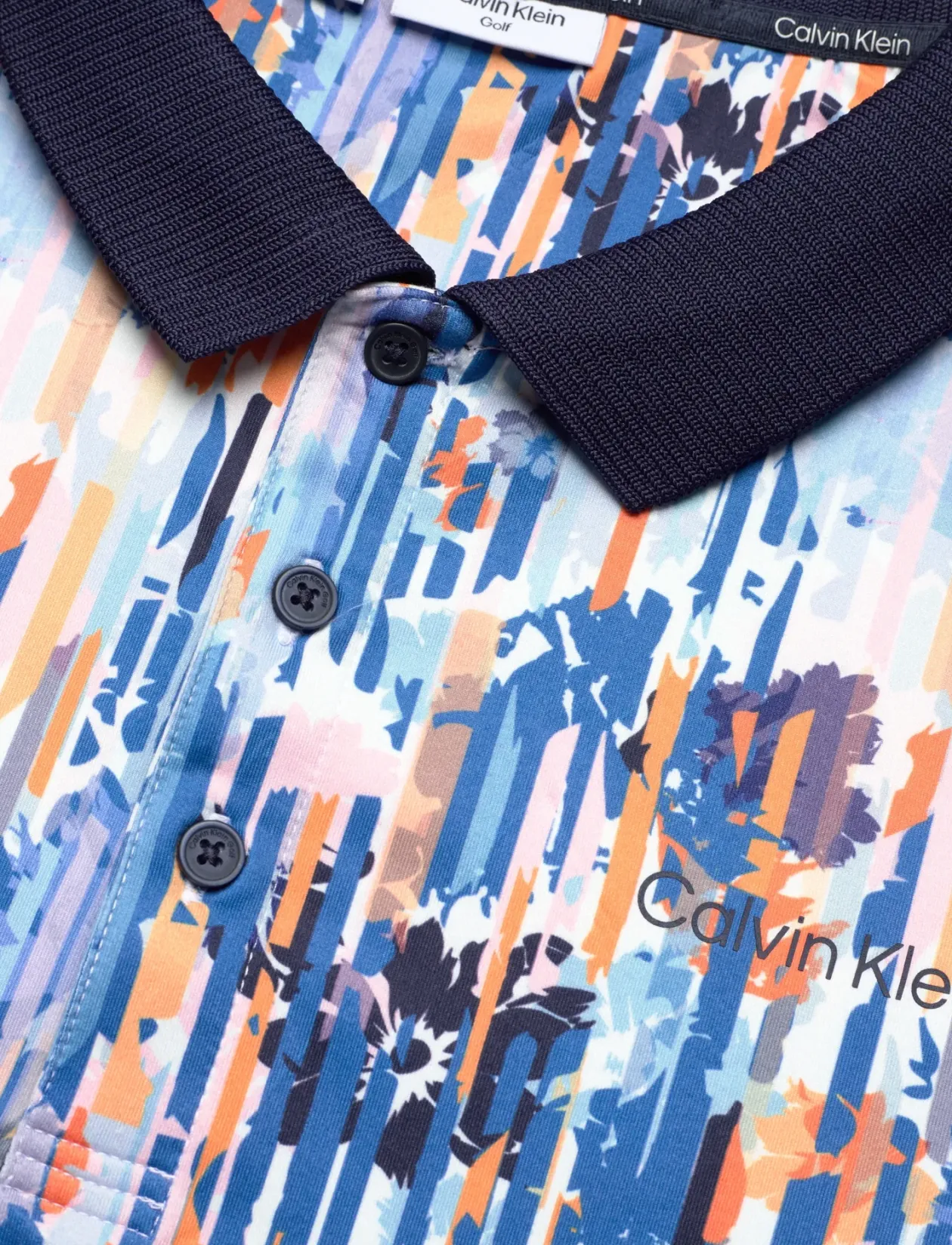 GLITCH PRINT POLO - Kortærmede poloer