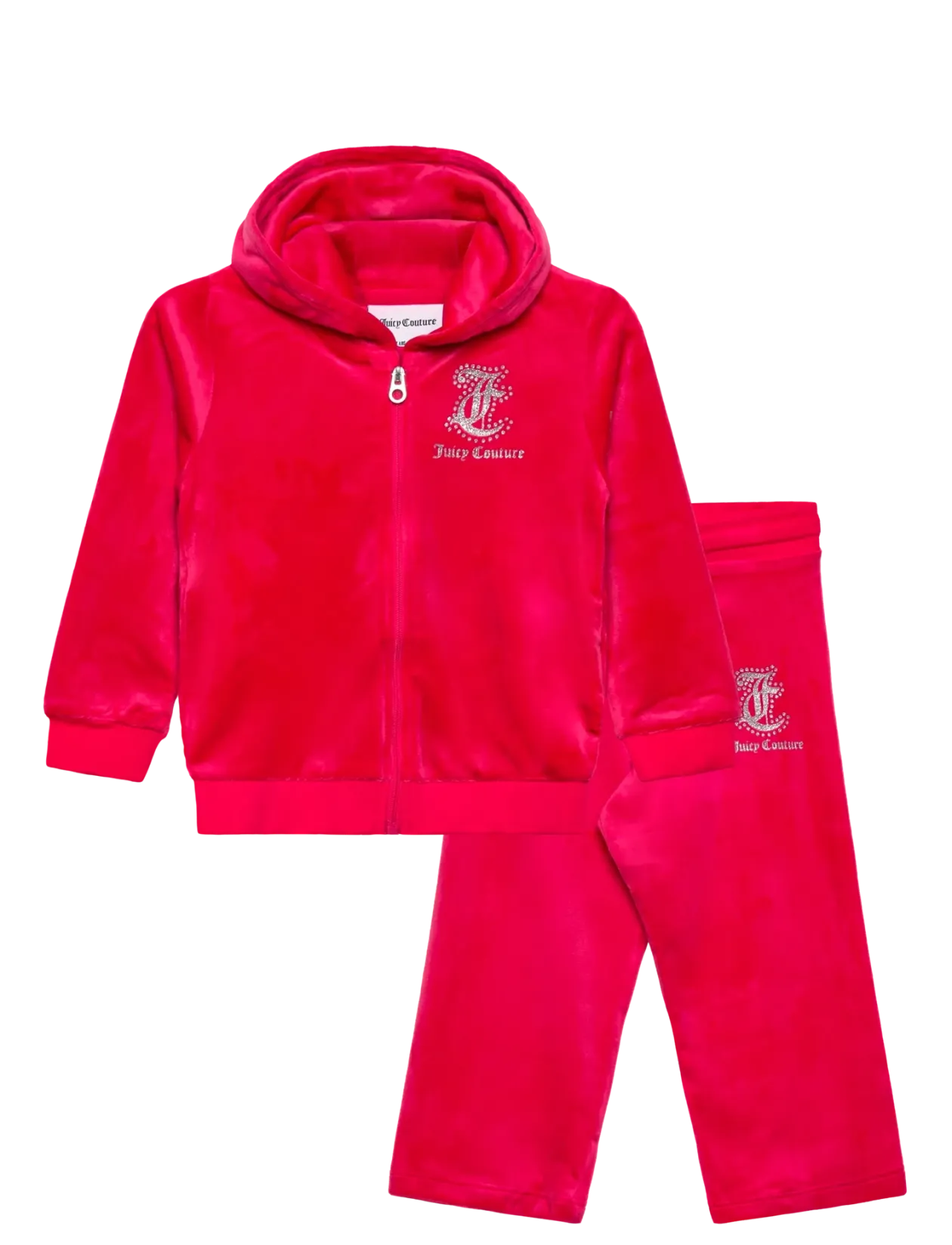 Glitter Print Zip Thru & Jog Set - Sæt