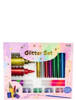 GLITTERSET - Farveblyanter