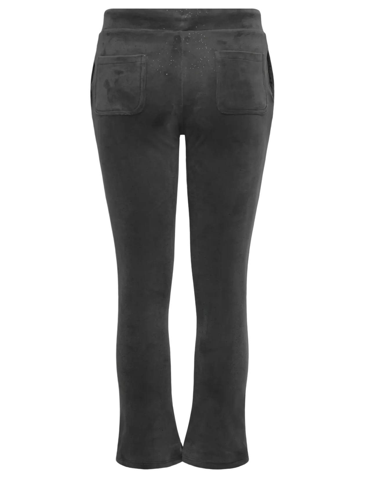 Glitter Velour Cropped Zip Thru & Bootcut Set - Sæt