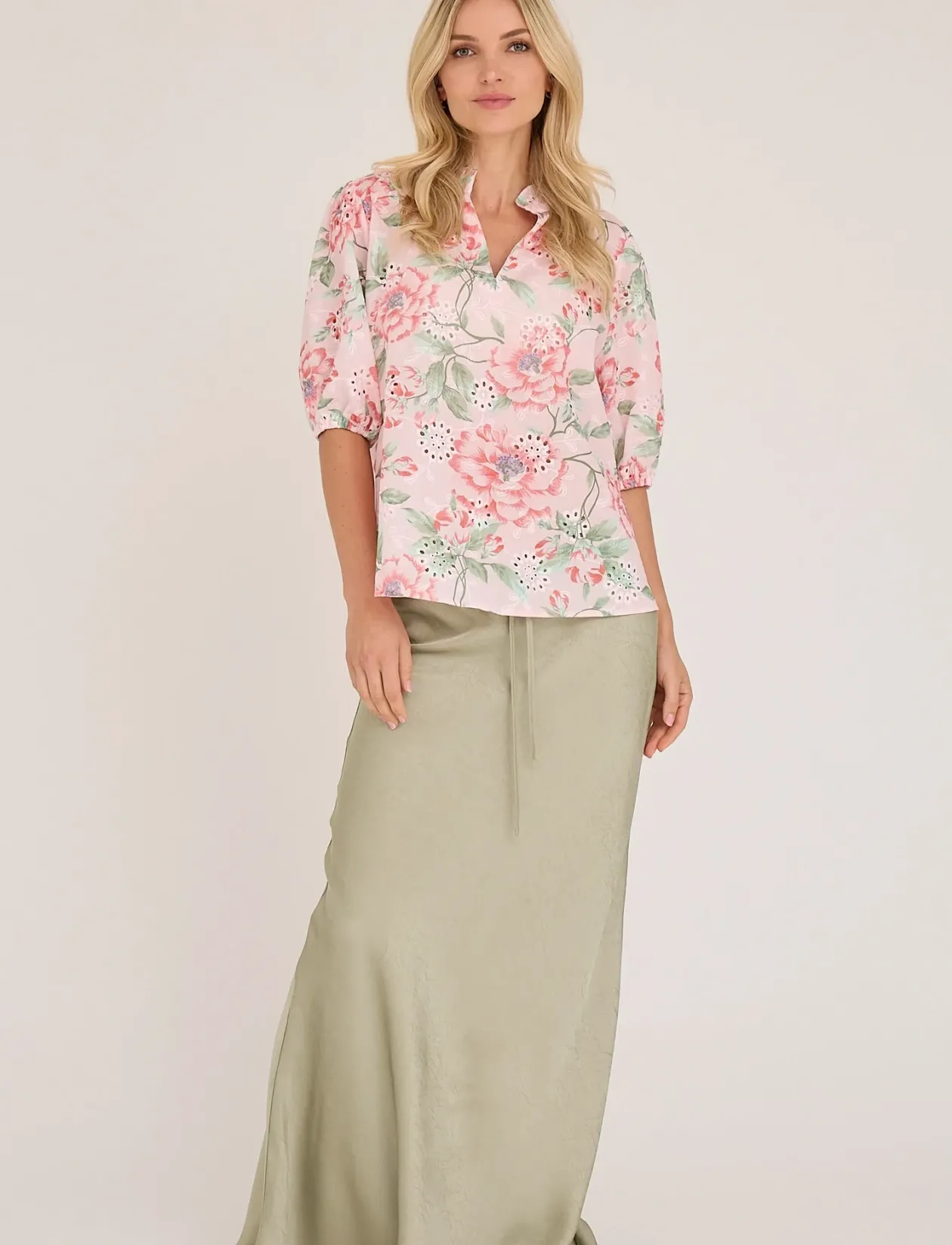 Grete s/s blouse - Kortærmede bluser