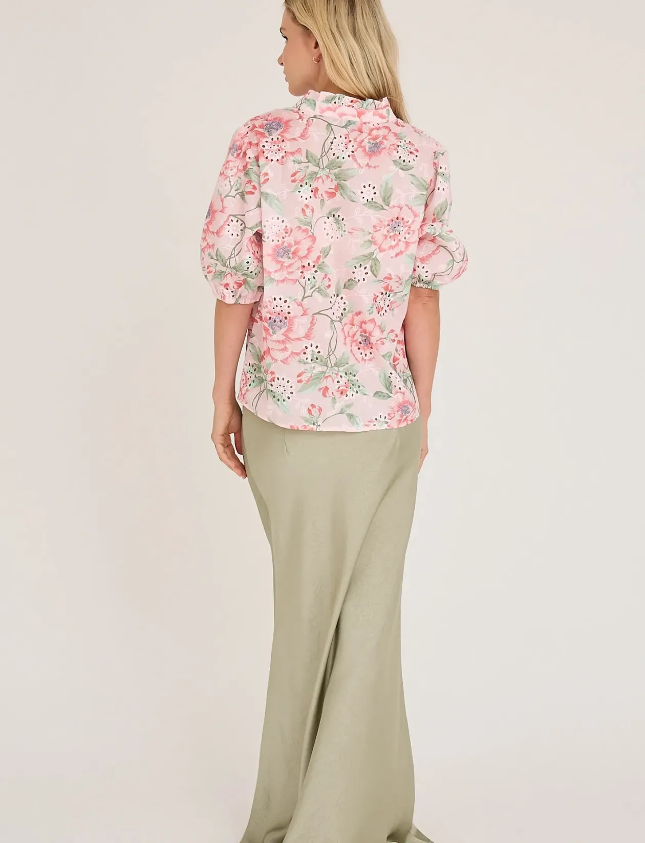 Grete s/s blouse - Kortærmede bluser