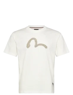 HAND BRUSH SEAGULL PRINTED SS TEE - T-Shirts