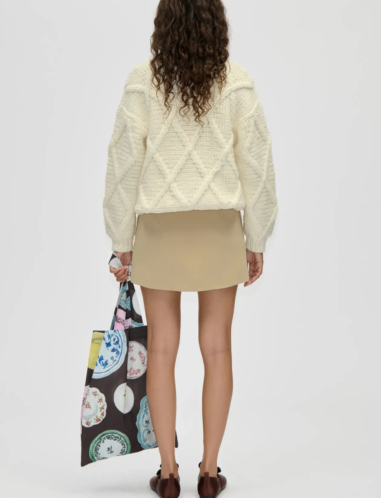 Handknit, Handknit Cable Sweater - Strik