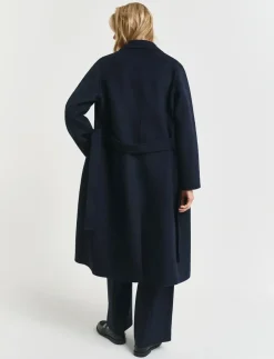 HANDSTITCHED BELTED COAT - Uldfrakker