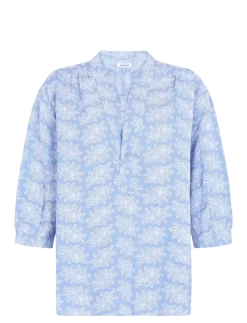 Hannah Chambray Blouse - Langærmede bluser