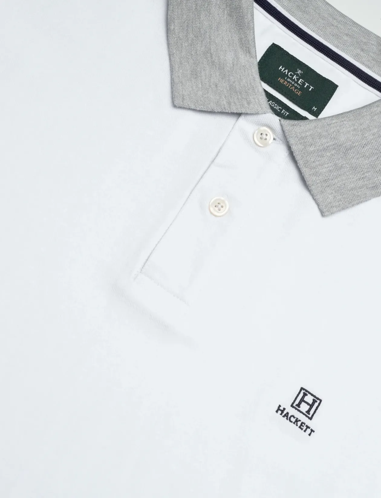 HERITAGE H STRIPE TRIM - Kortærmede