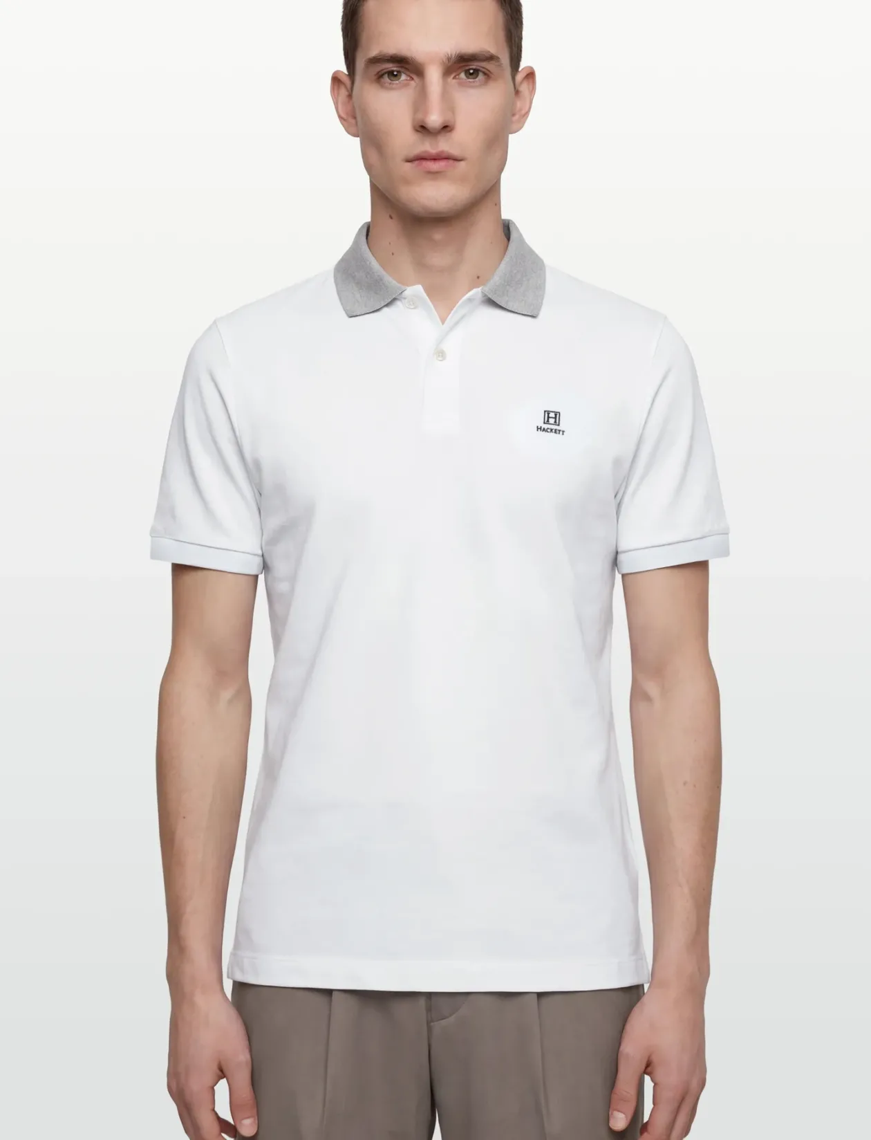 HERITAGE H STRIPE TRIM - Kortærmede