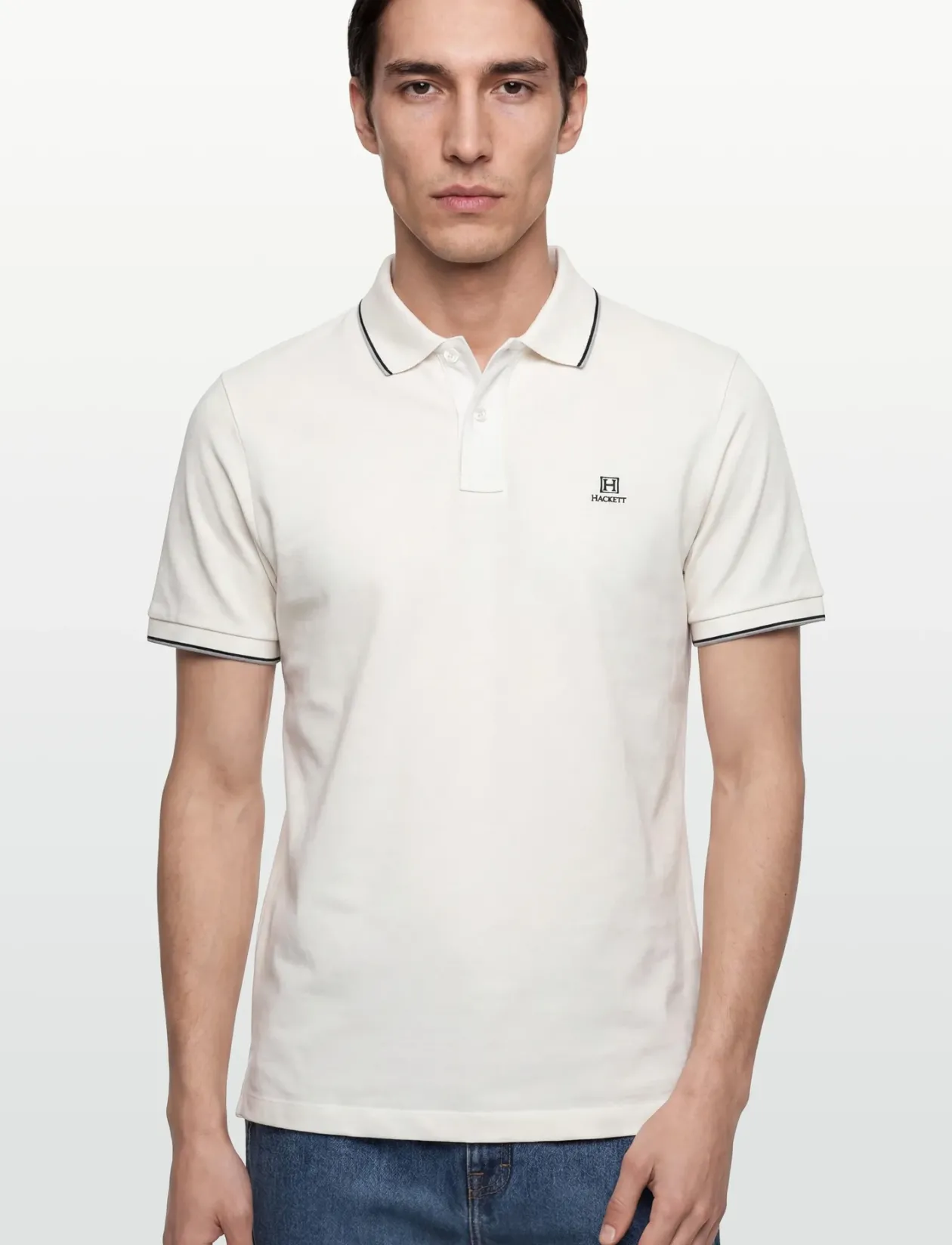 HERITAGE H TIPPED POLO - Kortærmede