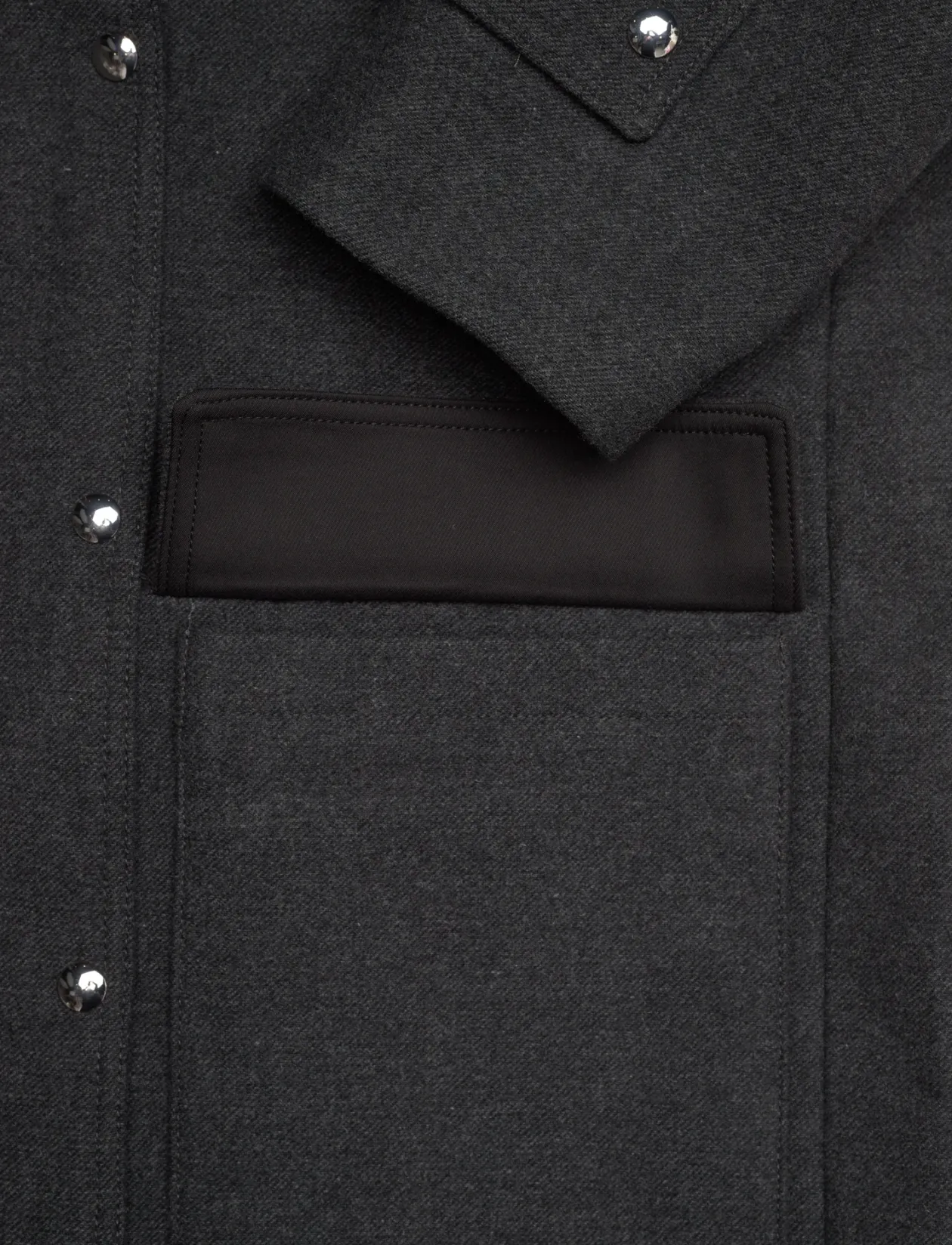 High neck midi wool coat - Uldfrakker