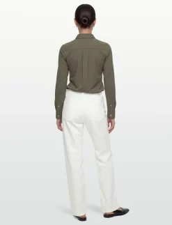 HIGH RISE STRAIGHT CHALK WHITE - Straight jeans