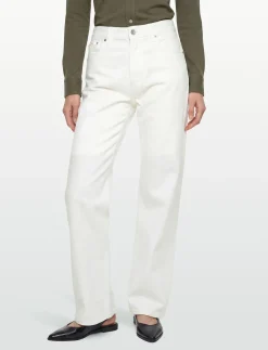 HIGH RISE STRAIGHT CHALK WHITE - Straight jeans