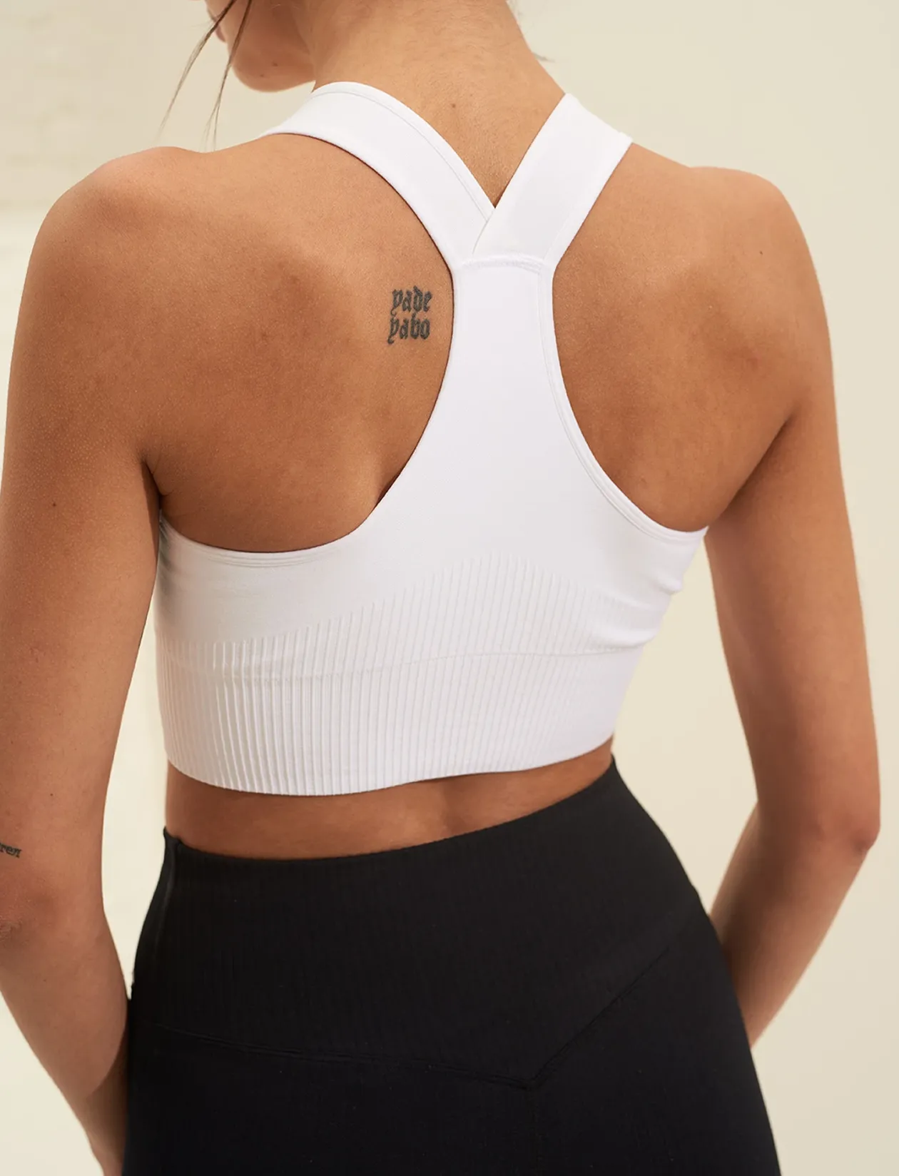 High Support Ribbed Bra - Sports-bh'er