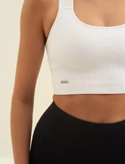 High Support Ribbed Bra - Sports-bh'er
