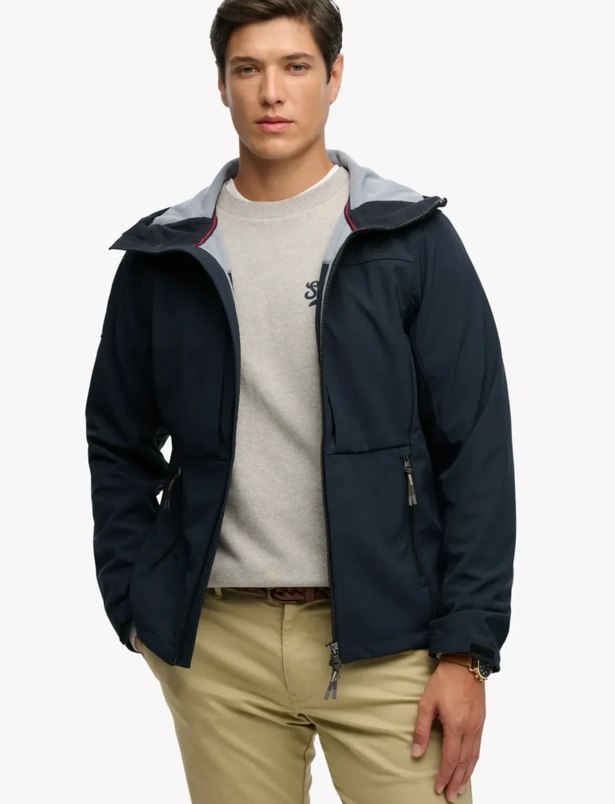 HOODED SOFTSHELL TREKKER JKT - Friluftsjakke