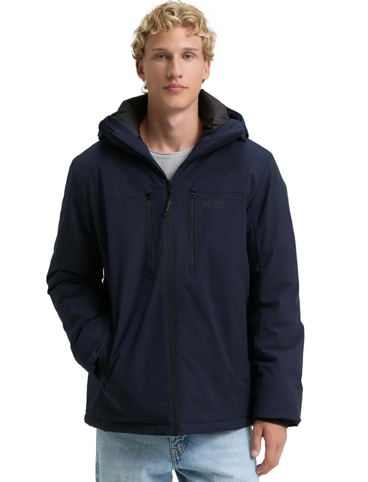 hooded technical jacket - Dunjakker