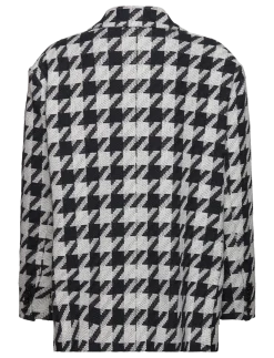 Houndtooth oversized blazer - Enkeltradede blazere