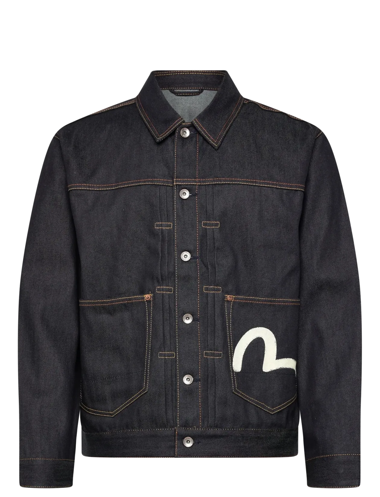 HT, ECRU SEAGULL PRINTED DENIM JACKET - Uforede denimjakker