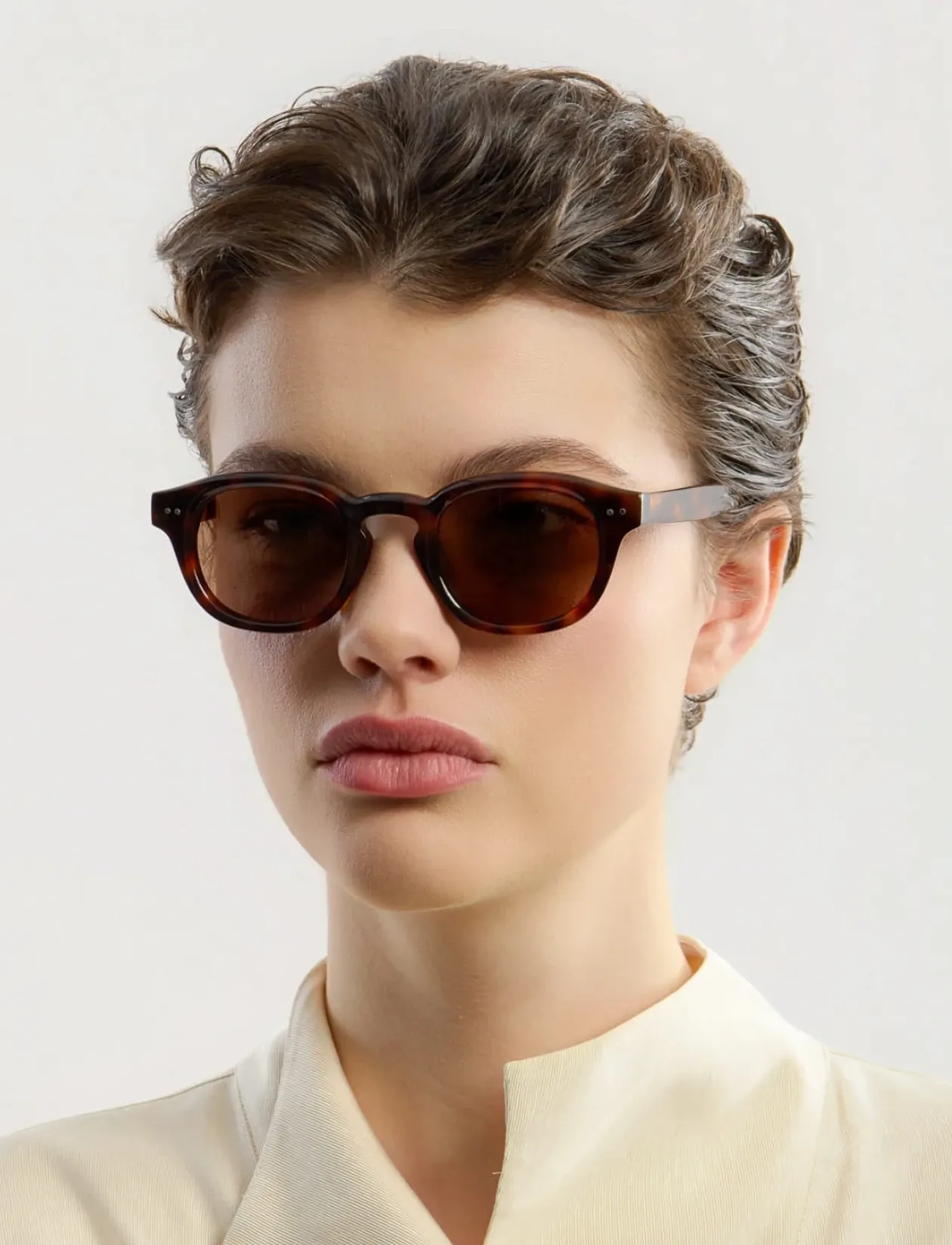 Idris Tortoise Brown - Round Frame